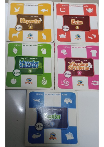 Ya-Pa Ilk Eğitsel Kelimelerim Dizisi Çocuk Eğitim Seti 5li Set
