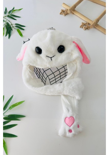 3D Kulaklı Hareketli Eğlenceli Çocuk kulaklık - Pembe