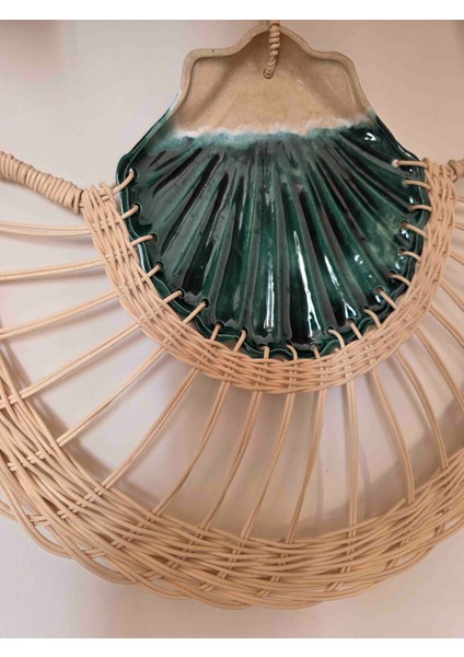 Bambu Ip Örgülü Seramik Duvar Yelpazesi fırsatları