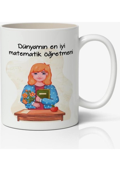 Dünyanın En Iyi Matematik Öğretmeni Beyaz Kupa - Öğretmenler Günü