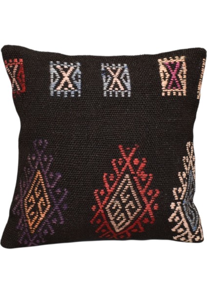 Yeni El Dokuma Dekoratif Kilim Kırlent Yastık Kılıfı 6545