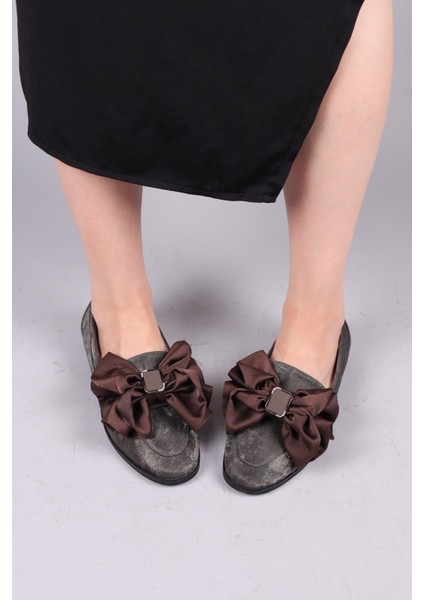 Lobito Saten Fiyonklu Loafer Füme fiyatları