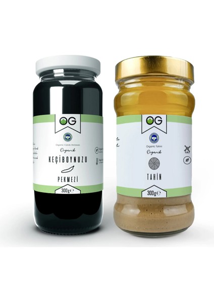 Buğz Og Natural Organik Keçiboynuzu Pekmezi (300 Gr) ve Organik Tahin (300 Gr) 2'li Set fiyatları