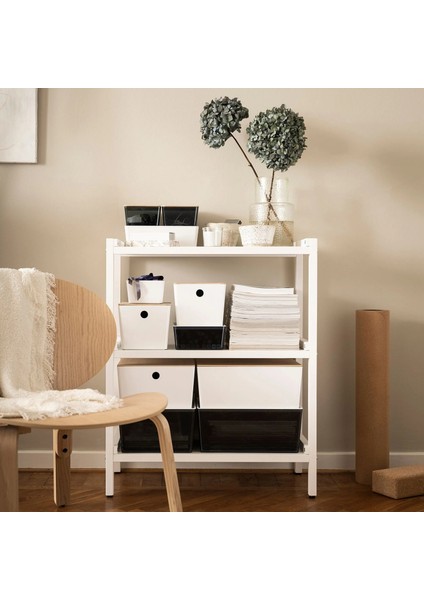 Kuggıs Kapaklı Kutu Beyaz Bambu 26 x 35 x 15 cm indirimleri