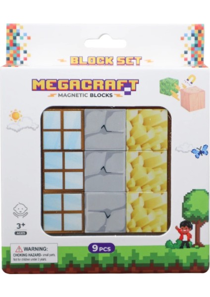 Megacraft 9 Parça Pencere Kaya Altın Blok fiyatları