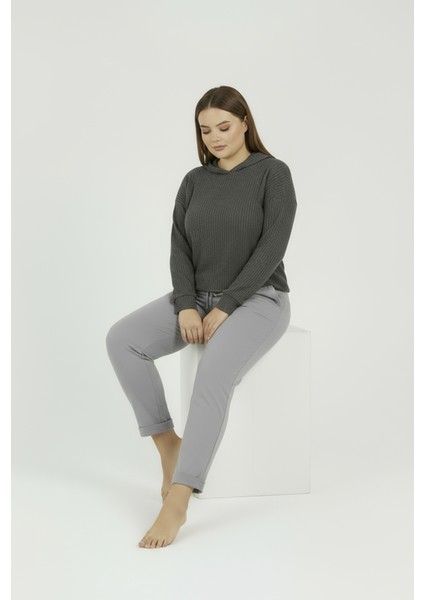 Duble Paça Büyük Beden Eşofman Altı Gri 2020 fırsatları