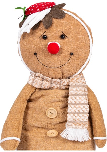 Yılbaşı Süsü, Kurabiye Adam, Kahverengi - Uzayan Ayaklı, 30X60-90 cm fiyatları