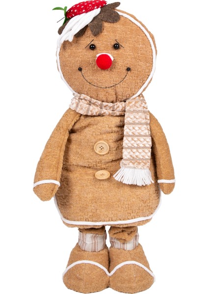 Yılbaşı Süsü, Kurabiye Adam, Kahverengi - Uzayan Ayaklı, 30X60-90 cm fırsatları