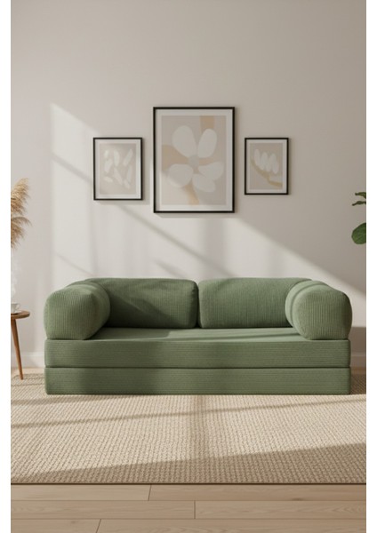 100X200 Kanepe-Fitilli Kadife Yıkanır Silinir Yeryatağı