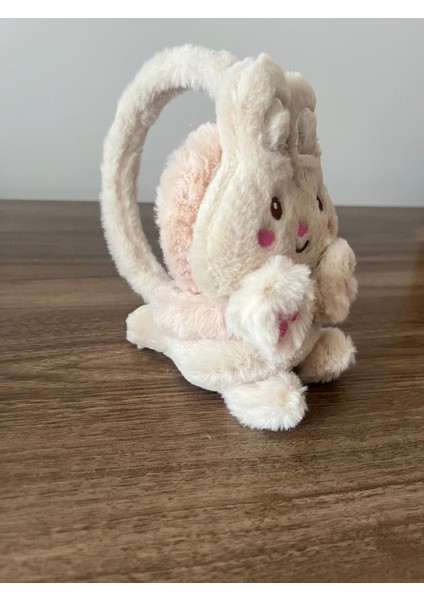 Kadın/kız Çocuk Tavşan Figürlü Soft Peluş Kışlık Kulaklık
