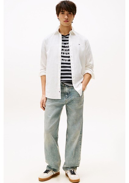 Erkek Tjm Reg Lınen Blend Ls Shırt Ext Shirts fiyatları