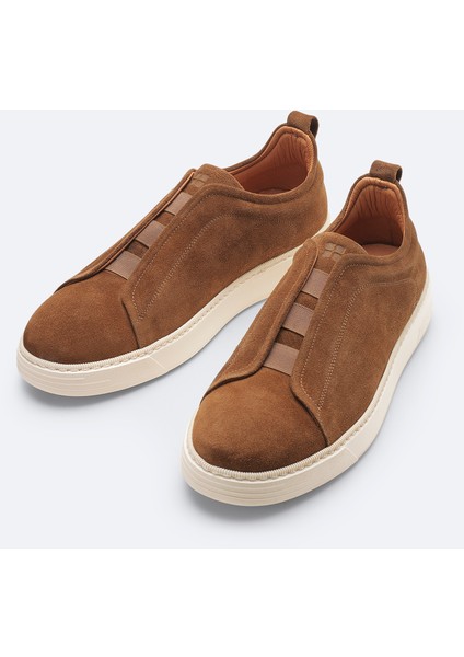 Erkek Kahve %100 Süet Esnek Taban Hafif Casual Ayakkabı A51Y8002
