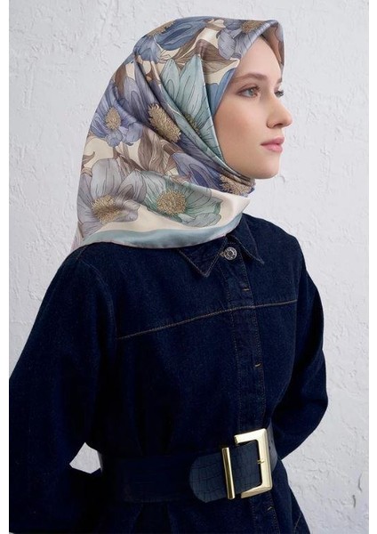 2025 Desenli Saf Ipek Sura Eşarp 9403-35 modelleri