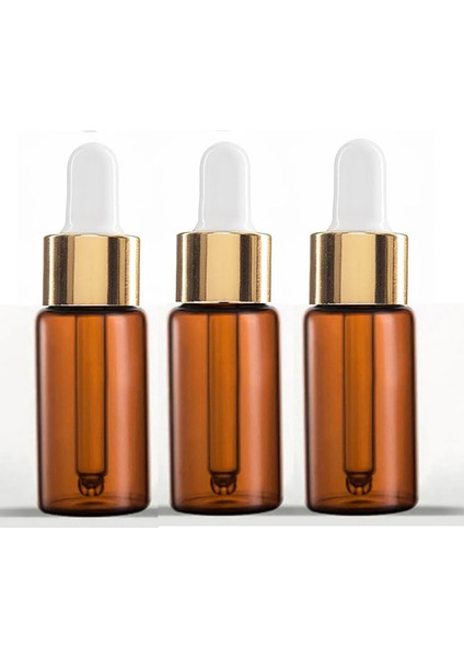 30 cc Cam Damlalıklı Amber Şişe [30 CC=30ML x 20 Adet] / Ecza Şişesi / Dropper Şişe