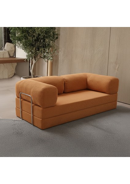 100X200 Kanepe: Yıkanabilir Fitilli Kadife Kumaş 50 Dns Bondex Sünger Koltuk Çok Amaçlı Aktivite Relax Koltuk