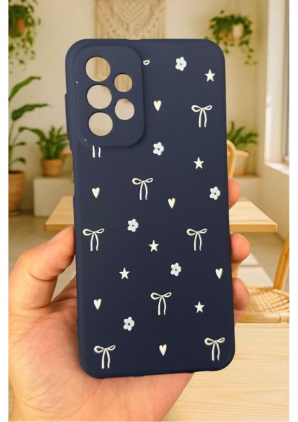 Samsung Galaxy A72 Uyumlu Mini Fiyonk Desenli Silikon Darbe Emici Klasik Korumalı Rubber Kılıf fiyatları