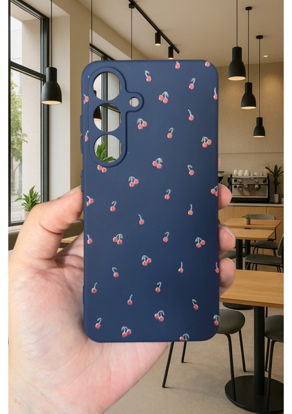 Samsung Galaxy S25 - Mini Kiraz Desenli Silikon Darbe Emici Klasik Korumalı Rubber Kılıf fiyatları