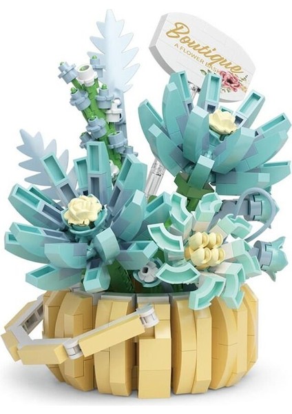 P1090 Panlos Çiçek Buketi 562 Parça Block Oyuncak