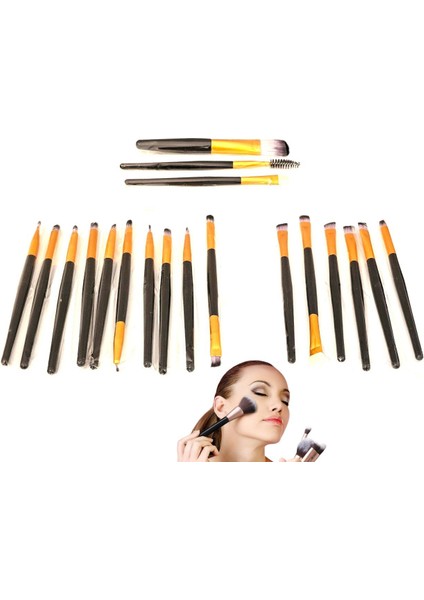 Siyah 20’li Profesyonel Makyaj Fırça Seti | Ultra Yumuşak Sentetik Kıllar | Pudra, Allık, Far, Fondöten ve Kapatıcı Uygulamaları Için Eksiksiz Set | Profesyonel & Günlük Kullanıma Uygun fiyatları