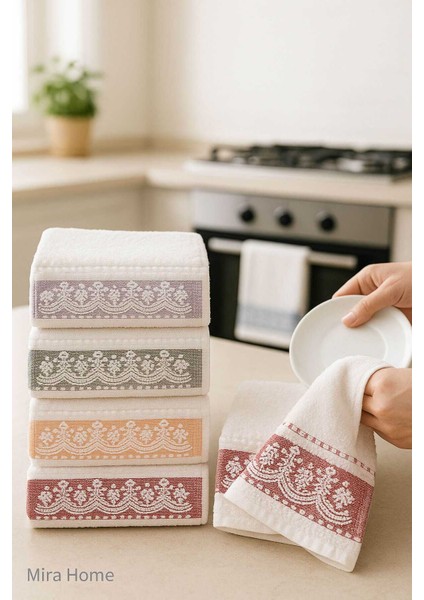 6 Lı &AMP;#37;100 Pamuklu Mutfak Havlusu Seti 30X50 cm Zarafet fiyatları