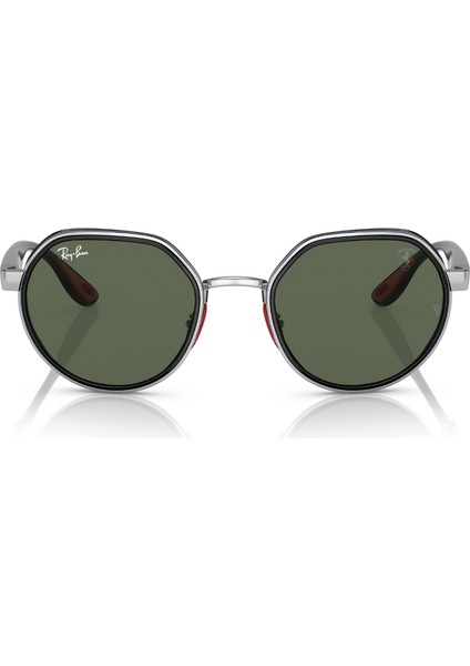 FERRARI 3703M F00771 51 Erkek GÜMÜŞ Yuvarlak Çerçeve Güneş Gözlüğü indirimleri