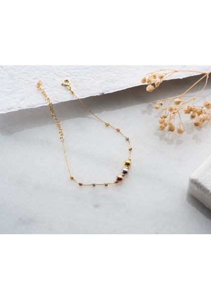 925 Ayar Papatya Silver Cilalı Dorica Bileklik<rose,gold,rodaj> fiyatları