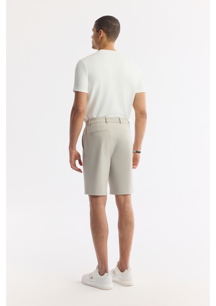 Erkek Taş Beli Lastikli Bi-Stretch Teknik Kumaş Relaxed Fit Şort A51Y3712