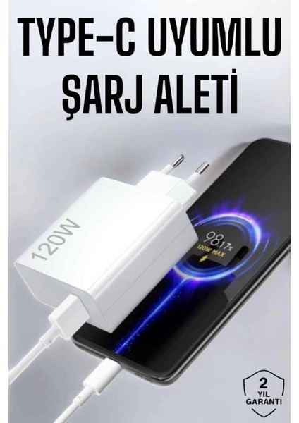 Type-C 120W Şarj Aleti Hızlı Şarj Turbo