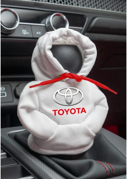 Toyota Beyaz Vites Hoodie Araç Vites Kıyafeti Vites Poları Oto Aksesuarı Vites Topuzu Sweat Tr