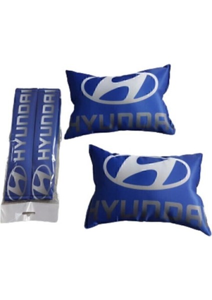 Mavi Boyun Yastığı ve Kemer Konforu Kumaş