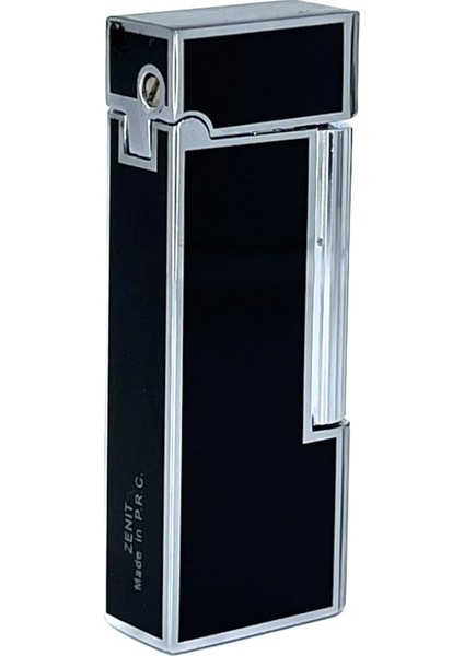 Krom Rengi Köşeli Soft Flame Çakmak - Siyah fiyatları