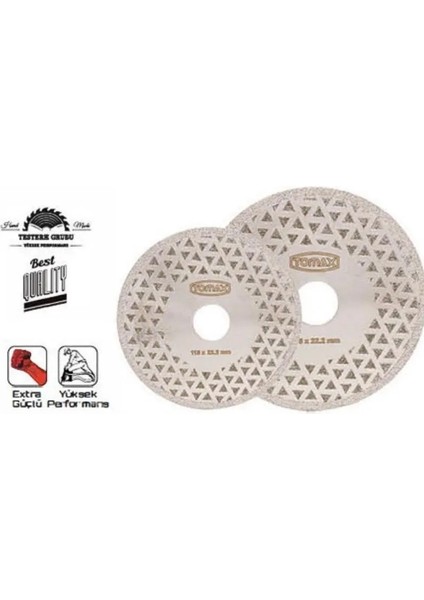 Tomax Elektrolize Elmas Kesici Disk - 115 mm