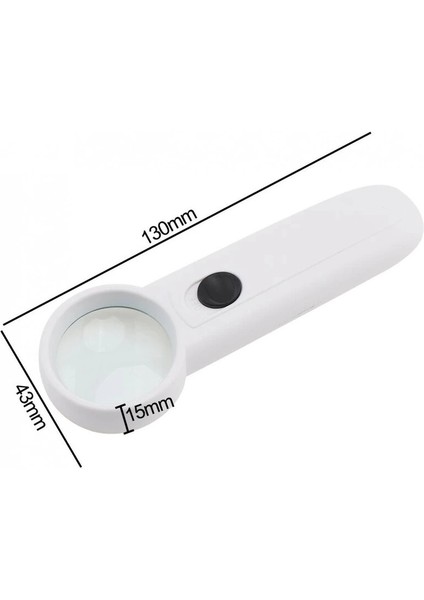 15X Çok Fonksiyonlu 2 LED Işıklı Taşınabilir El Büyüteç fiyatları