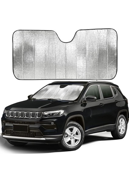 Araba Ön Cam Güneşlik Araç Oto Güneşlik Güneş Koruyucu Katlanabilir Vantuslu Araba Perdesi Önleyici