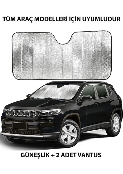 Araba Ön Cam Güneşlik Araç Oto Güneşlik Güneş Koruyucu Katlanabilir Vantuslu Araba Perdesi Önleyici