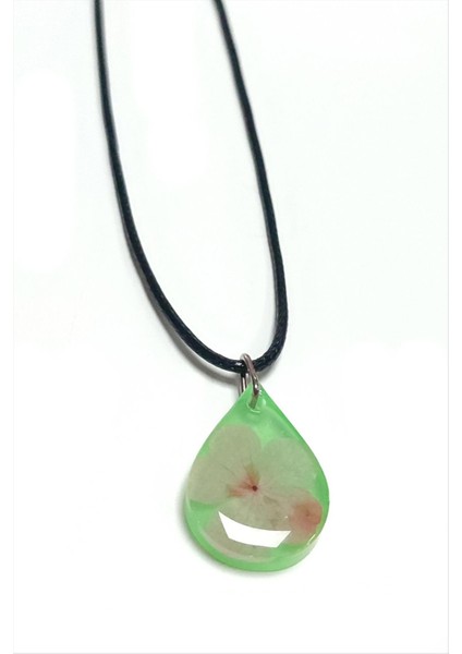 Kartopu Çiçeği Damla Epoksi Kolye