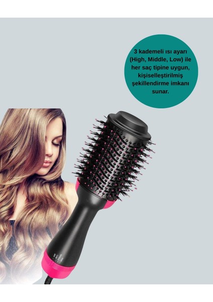 Kurutmalı Saç Şekillendirici Fönlü Fırça 1200 Watt Güç fırsatları