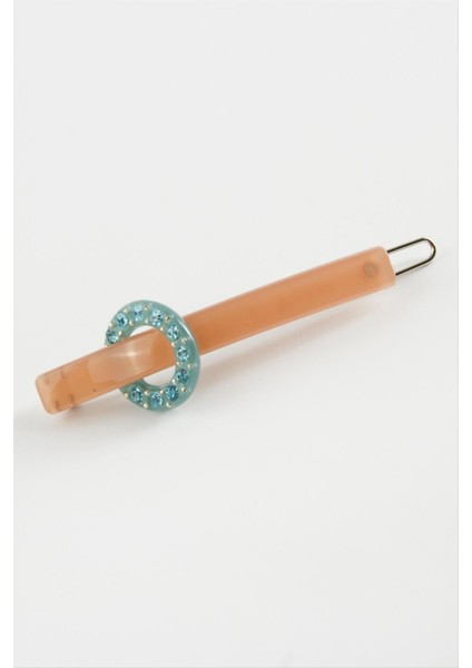 Yuvarlak Taşlı Pens Toka