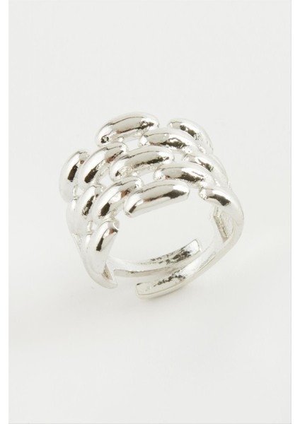 Zincir Şekilli Metal Yüzük