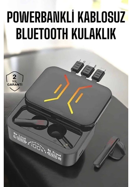 Kablosuz Bluetooth Kulaklık Powerbankli Uzun Pil Ömrü Yüksek Ses Kaliteli - M758R900-K72758
