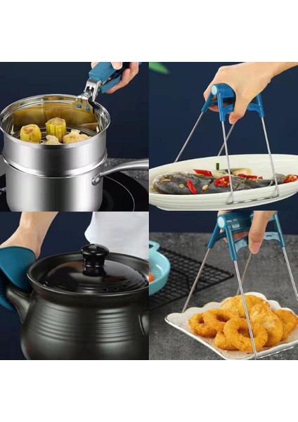 Büro Ev Ofis Mutfağı Için 4parça Tencere Tabak Tutucu Fırın Eldiveni Yanmaz Seti fiyatları