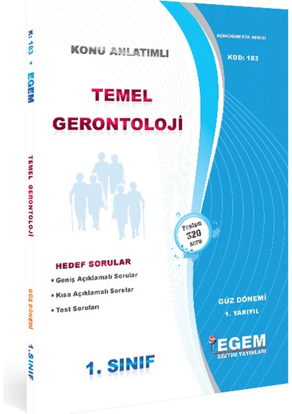 Aöf 1. Sınıf Temel Gerontoloji Güz Dönemi Konu Anlatımlı Soru Bankası