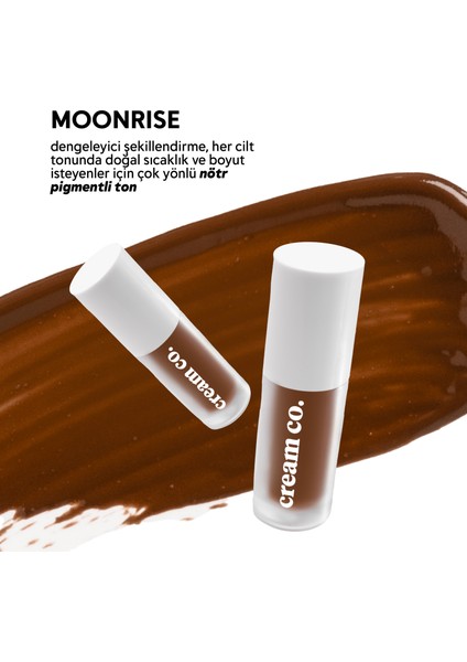 Likit Bronzer Glow Sculpt Moonrise | Kontür Nötr Kahve | Yüz Şekillendirici Nemlendirici Makyaj modelleri