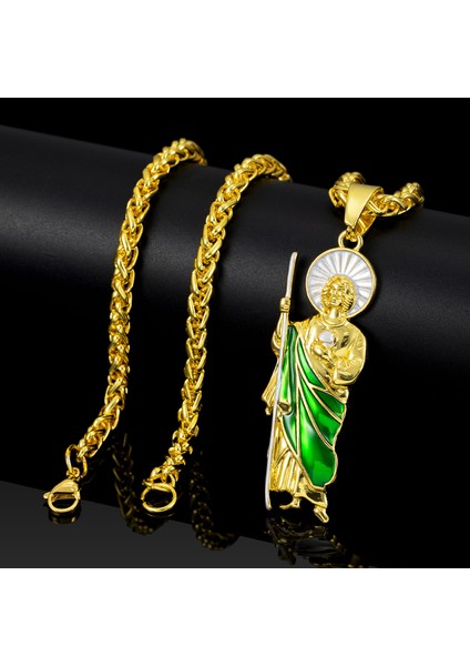 Dini Saint Jude Kolye Erkek Uzun Model Kübazinciri Miamizinciri (Yurt Dışından) fiyatları