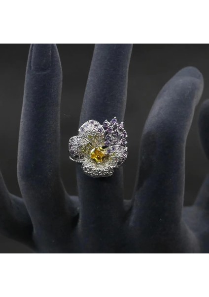 Çiçekli Kolye Küpe Seti, Yüksek Kali Niche Lüks Gelinlik Takısı Aksesuarı (Yurt Dışından)