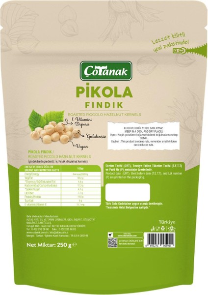Pikola Fındık 250 gr fiyatları