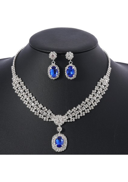 Tianzerun, Elmaslı Parlayan Damla Küpe ve Kolye Seti – Hafif Lüks, Son Derece Şık, Nostaljik Tasarım, Öncelikli Takı Seti (Yurt Dışından)