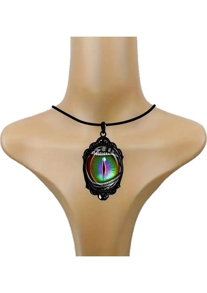 Siyah Çerçeve, Rüya Gibi Şeytan Gözü Tasarımlı Siyah Kolye (Yurt Dışından) fırsatları