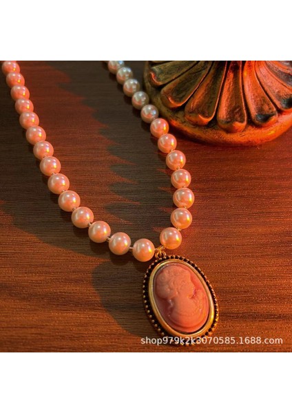 Kameo Ka Tmalı Retro Avrupa Tarzı Kolye (Yurt Dışından)