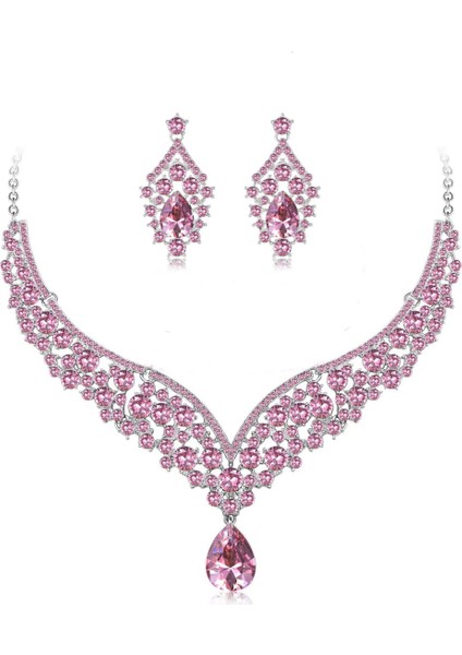 Moda Takı Seti Kolye Küpe Bileklik Mücevher (Yurt Dışından)